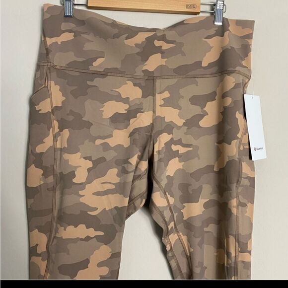 Nwt Lululemon Heritage Tan Camo Align HR Pant with Pockets Size 18 - Picture 6 of 10